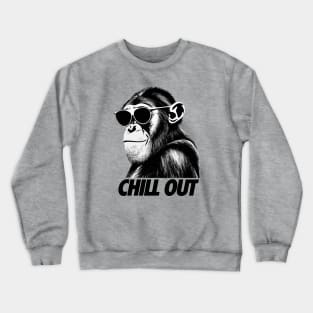 Chimpanzee chill out Crewneck Sweatshirt